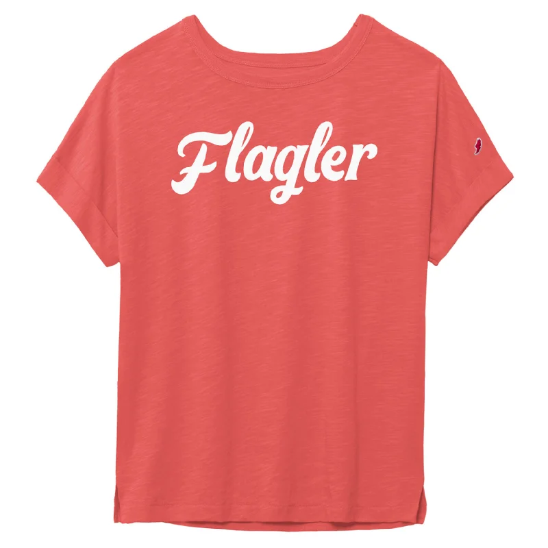 Flagler Women's Slub Tee in Pink