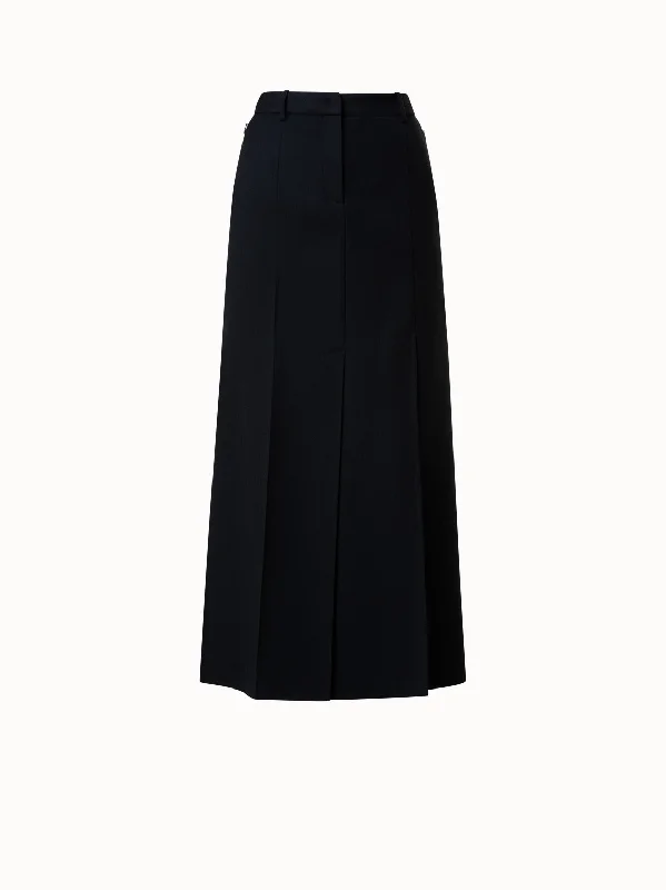 Wool Double-Face Maxi Skirt