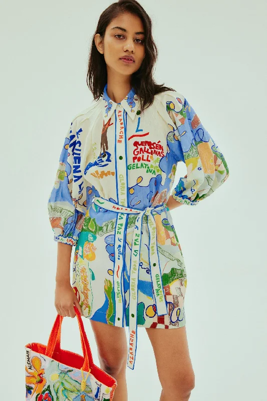 Alémais Nadia Mini Shirtdress - Multi