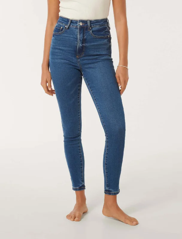 Mila High-Rise Ankle Skinny Jeans