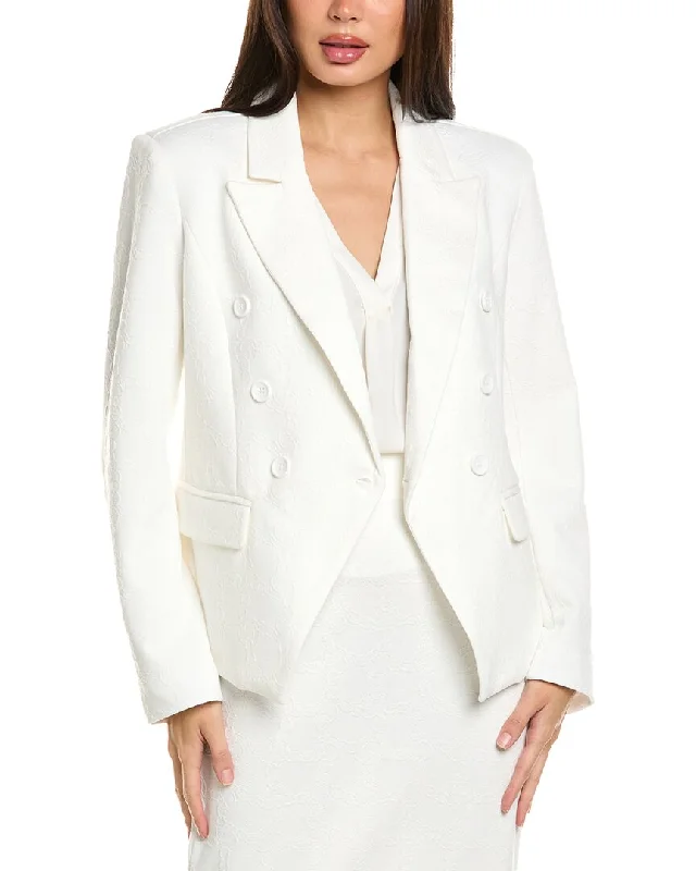 Badgley Mischka Chain Lock Jacquard Blazer