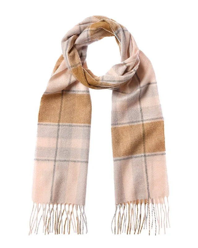 Phenix Off Set Plaid Cashmere Scarf