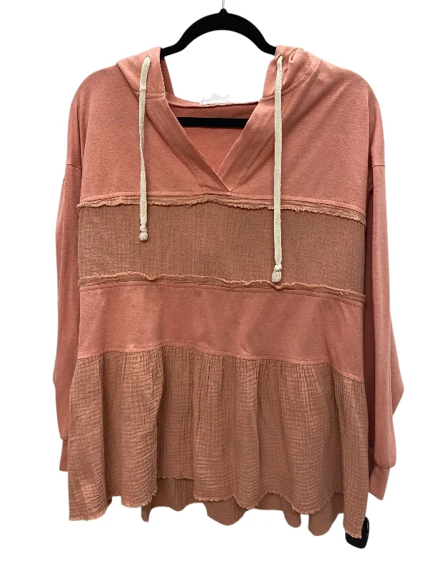 Top Long Sleeve By Clothes Mentor In Pink, Size: S