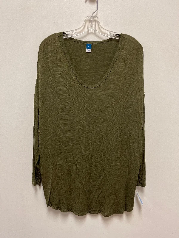 Top Long Sleeve By Old Navy In Green, Size: Xl